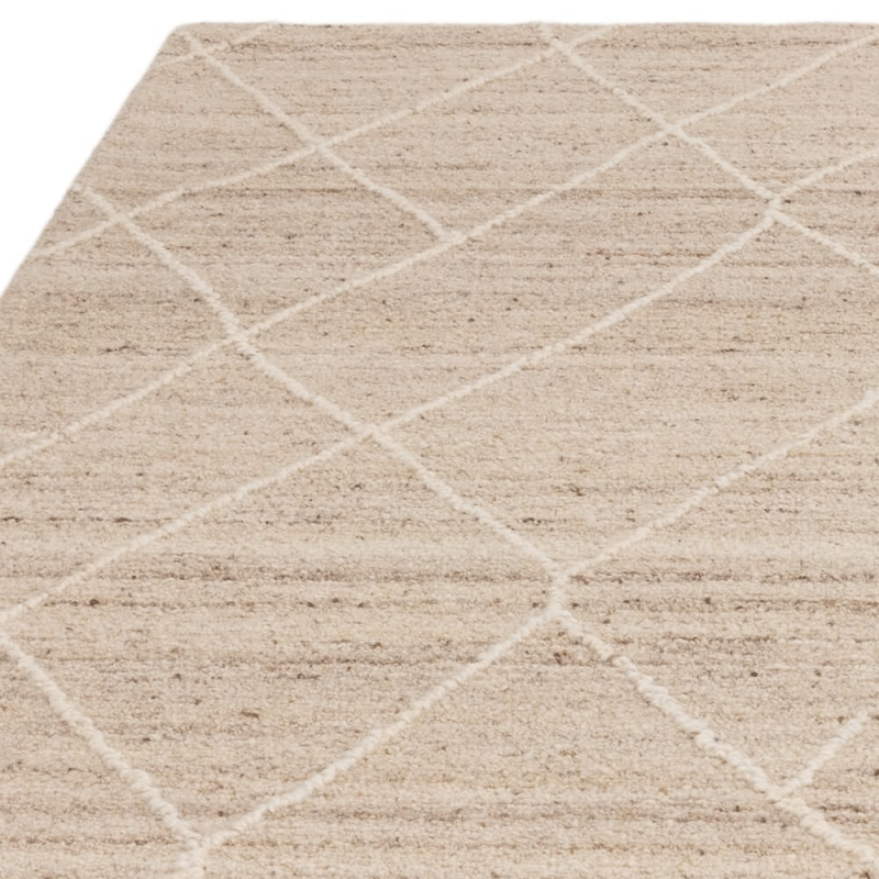 Tapis moderne style berbère beige naturel par Joseph Lebon