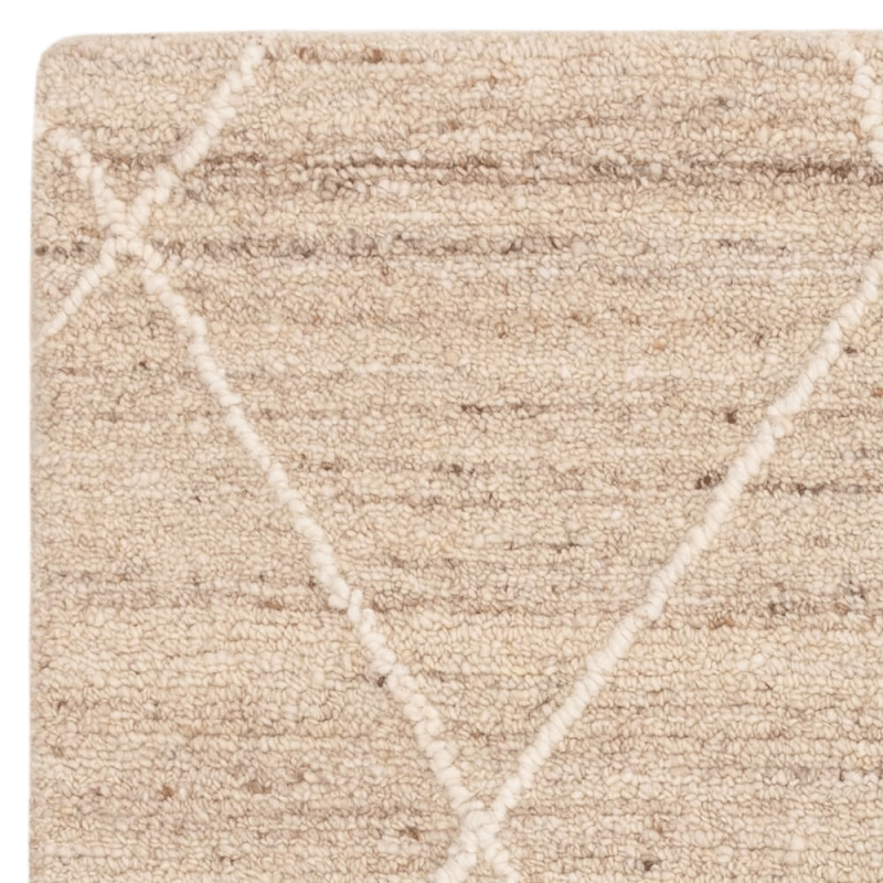 Tapis moderne style berbère beige naturel par Joseph Lebon