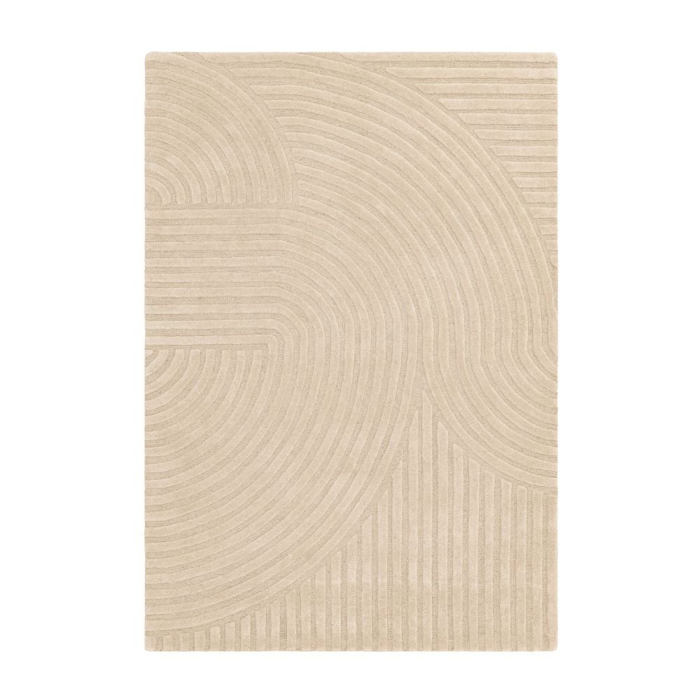 Tapis moderne en laine beige sable par Joseph Lebon