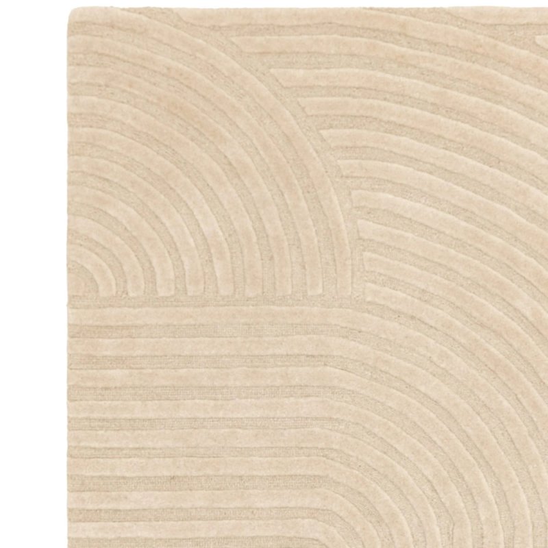 Tapis moderne en laine beige sable par Joseph Lebon