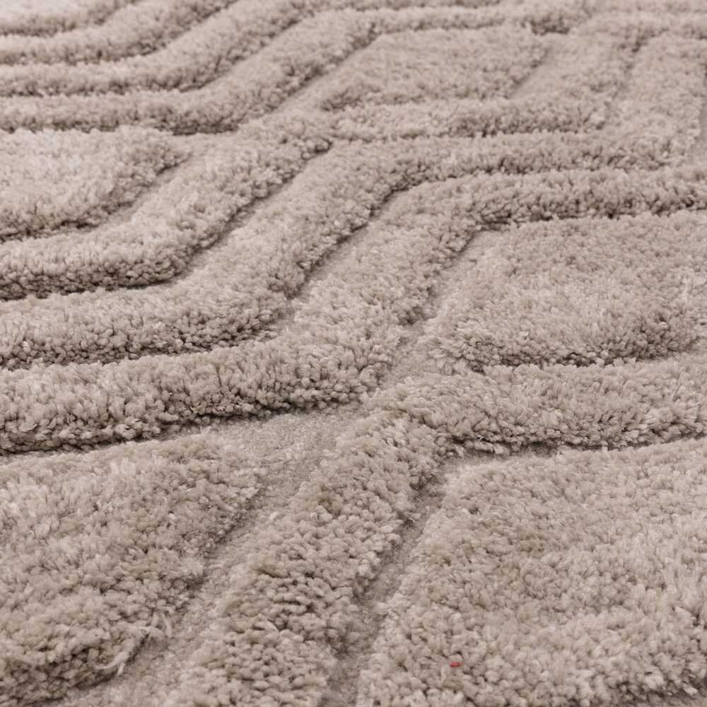 Tapis moderne épais et moelleux greige par Joseph Lebon