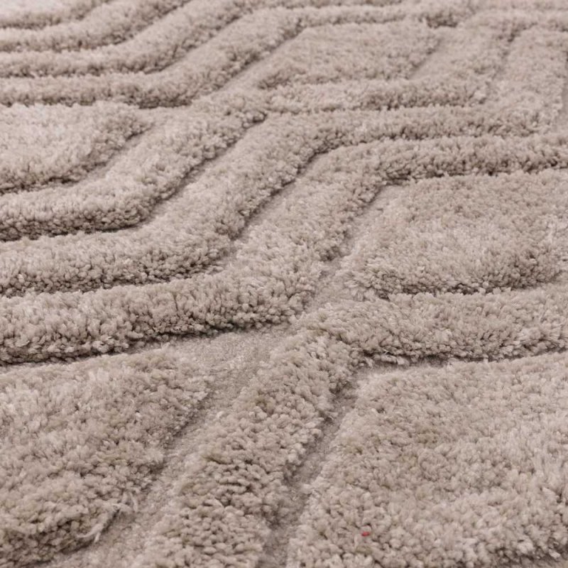 Tapis moderne épais et moelleux greige par Joseph Lebon