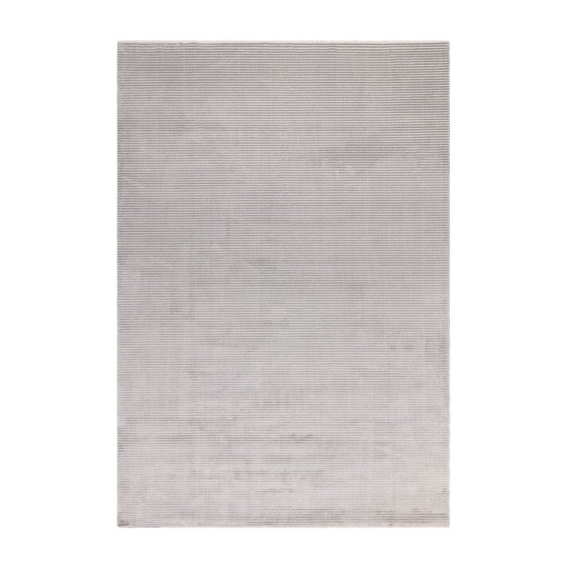Tapis doux gris argenté à rayures par Joseph Lebon