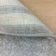 Tapis moelleux sur mesure gris clair anti tache en polyester
