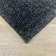 Tapis moelleux sur mesure gris foncé anti tache en polyester