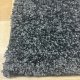 Tapis moelleux sur mesure gris foncé anti tache en polyester