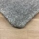 Tapis doux et moelleux sur mesure gris clair anti tache en polyester
