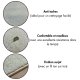 Tapis sur mesure ivoire anti taches 100% polypropylène