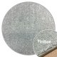 Tapis sur mesure rond gris clair anti taches