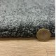 Tapis sur mesure moelleux gris anthracite 100% polyester