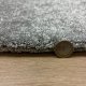Tapis sur mesure moelleux gris clair 100% polyester