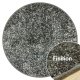 Tapis rond personnalisé gris anthracite 100% Polyester
