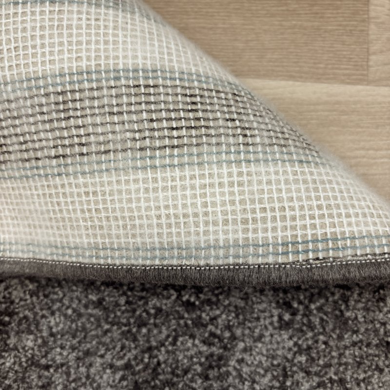 Tapis rond personnalisé gris anthracite 100% Polyester