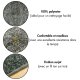 Tapis rond personnalisé gris anthracite 100% Polyester