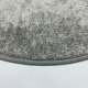 Tapis rond personnalisé gris clair 100% Polyester
