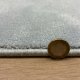 Tapis sur mesure très doux rond gris clair effet viscose en polyamide