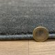 Tapis sur mesure très doux rond gris anthracite effet viscose en polyamide