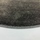 Tapis sur mesure très doux rond gris anthracite effet viscose en polyamide