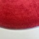 Tapis sur mesure rond très doux rouge en polyamide