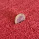 Tapis sur mesure rond très doux rouge en polyamide