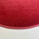 Tapis sur mesure rond très doux rouge en polyamide