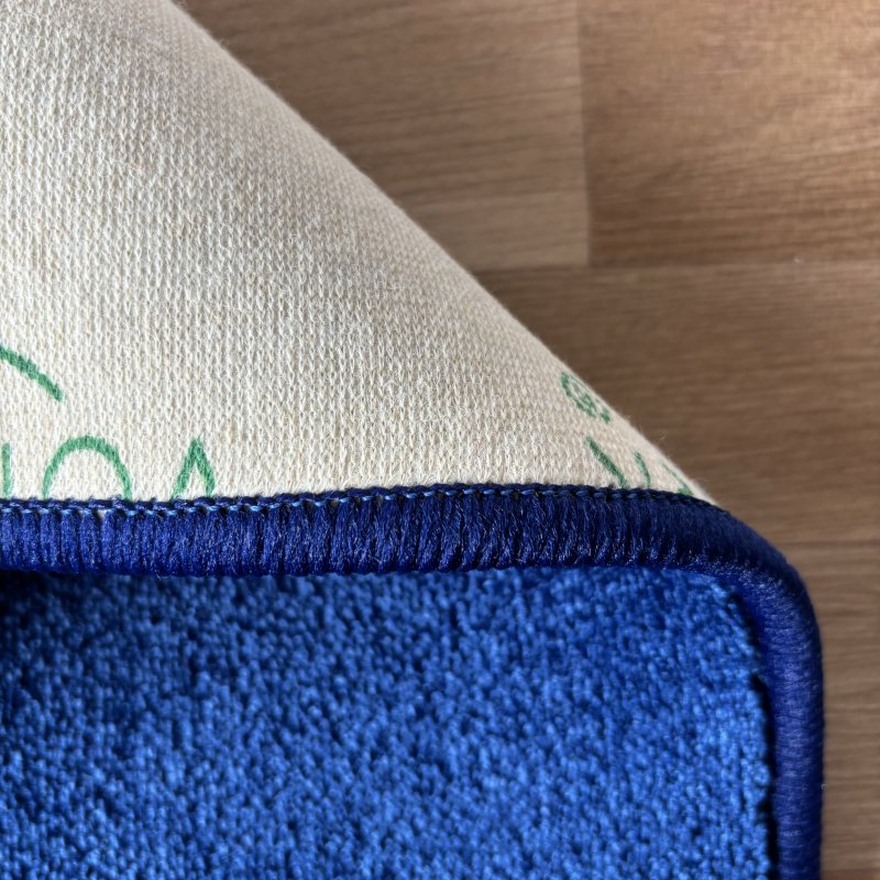 Tapis sur mesure rond bleu roi en polyamide doux avec effet viscose par Vorwerk