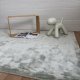 Tapis de prestige gris souris en viscose Annapurna par Angelo