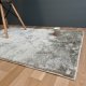 Tapis gris clair shaggy fin et doux 80 x 120 cm