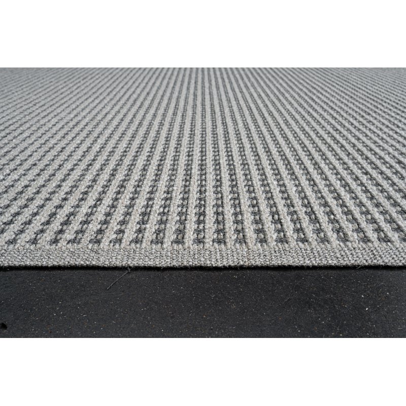 Tapis d'extérieur fin beige et gris