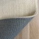 Tapis de de luxe design ivoire sur mesure aspect viscose finition surjet