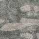 Tapis prestige beige à motifs gris en viscose tufté main par Angelo.