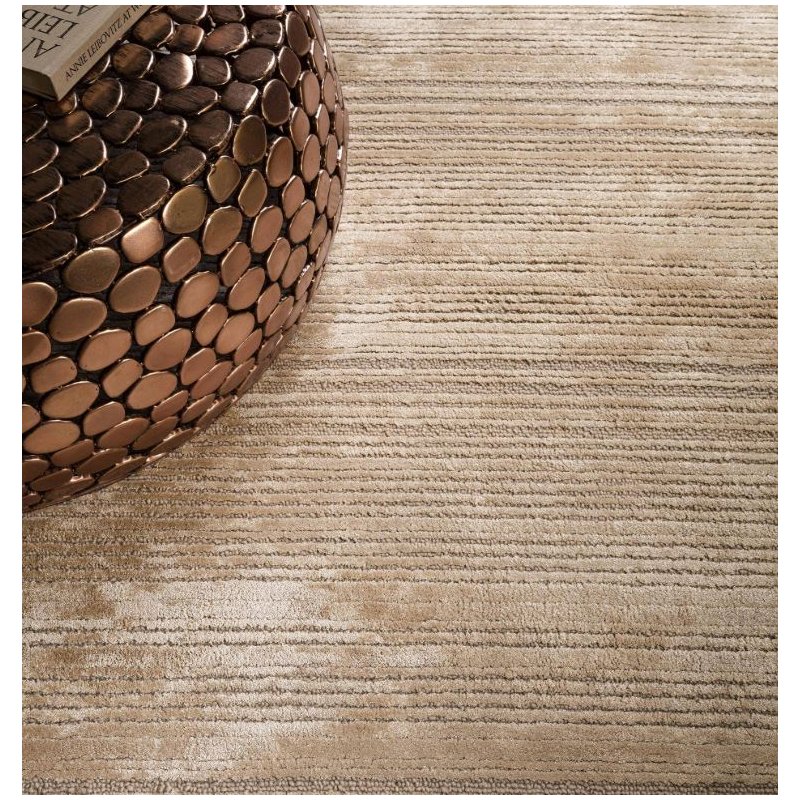 Tapis de salon design beige en laine et viscose par Joseph Lebon