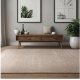 Tapis de salon design beige clair en laine et viscose par Joseph Lebon