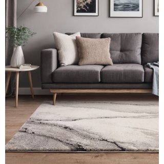 Tapis de salon design effet marbre gris par Joseph Lebon