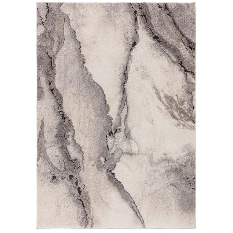 Tapis de salon design effet marbre gris par Joseph Lebon