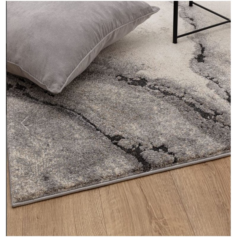 Tapis de salon design effet marbre gris par Joseph Lebon