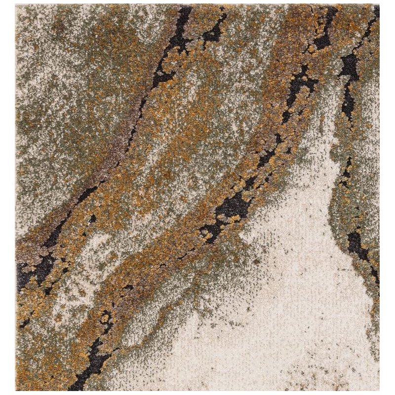 Tapis de salon design effet marbre vert par Joseph Lebon