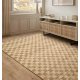 Tapis classique à petits carreaux en jute et coton par Joseph Lebon