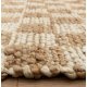 Tapis classique à petits carreaux en jute et coton par Joseph Lebon
