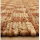 Tapis classique à petits carreaux rouille en jute et coton par Joseph Lebon