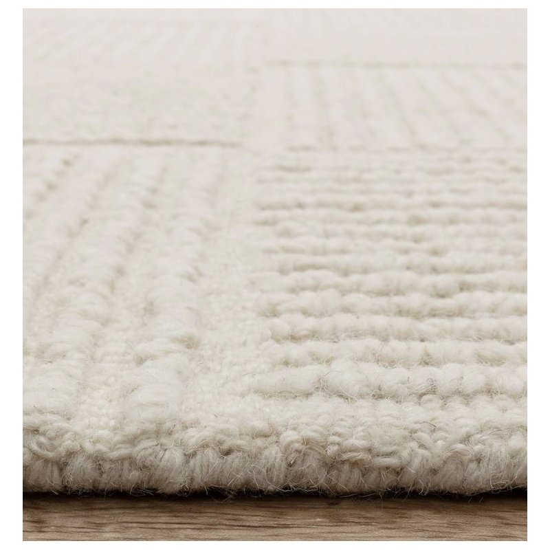 Tapis de style scandinave ivoire en laine par Joseph Lebon