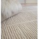 Tapis de style scandinave ivoire en laine par Joseph Lebon