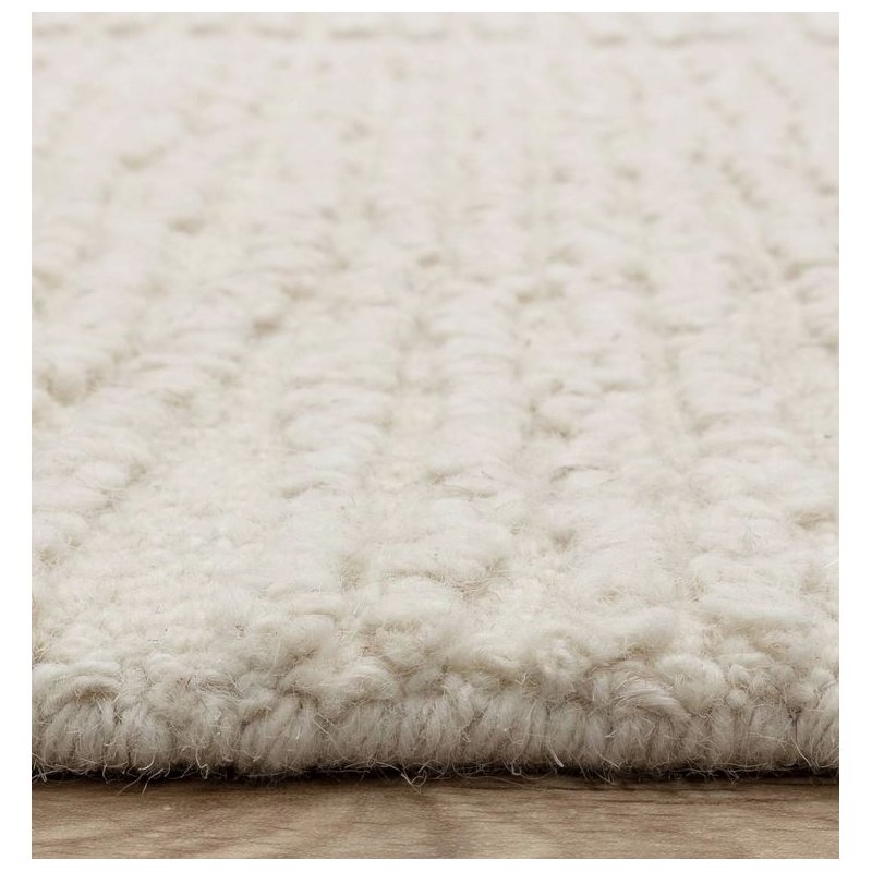 Tapis de style scandinave ivoire en laine par Joseph Lebon