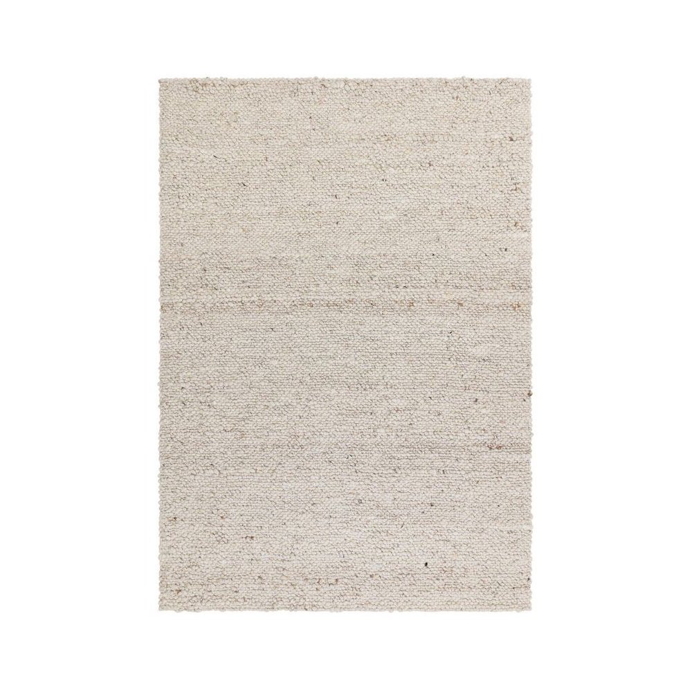 Tapis tendance ivoire en laine bouclée par Joseph Lebon