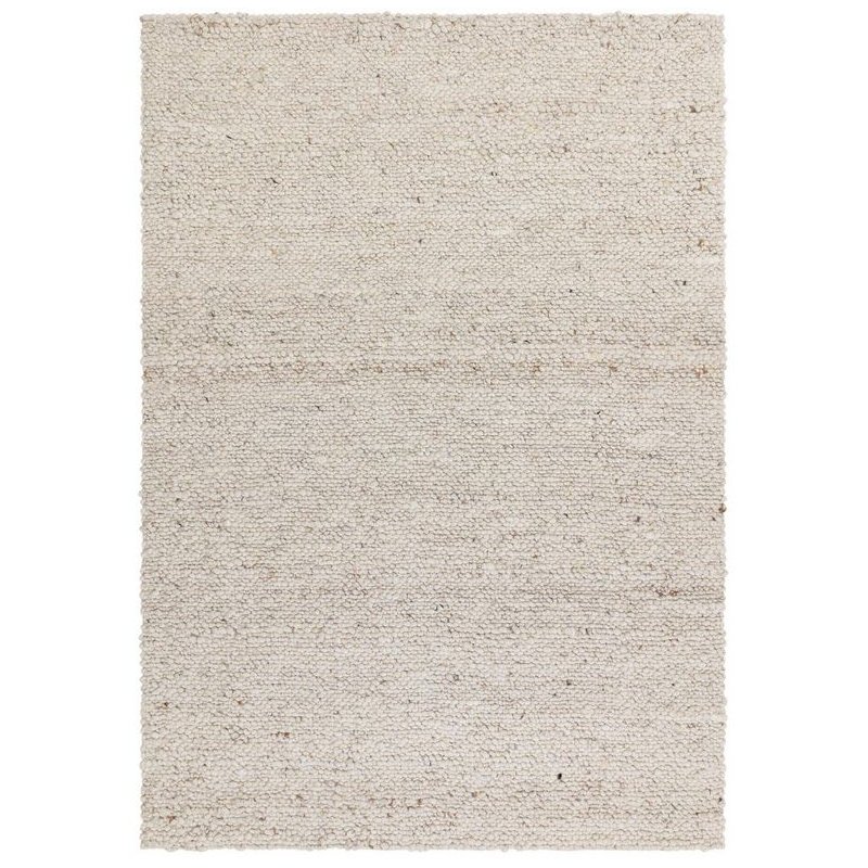 Tapis tendance ivoire en laine bouclée par Joseph Lebon