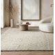 Tapis tendance ivoire en laine bouclée par Joseph Lebon