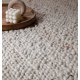 Tapis tendance ivoire en laine bouclée par Joseph Lebon