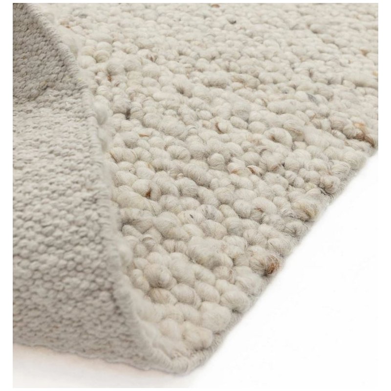 Tapis tendance ivoire en laine bouclée par Joseph Lebon
