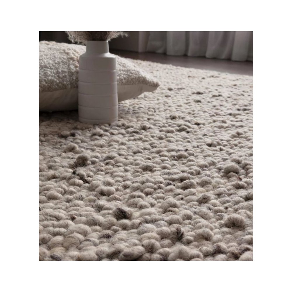 Tapis tendance gris en laine bouclée par Joseph Lebon