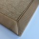Tapis sur mesure aspect sisal beige clair finition gansée